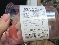 Sorbet framboise pot