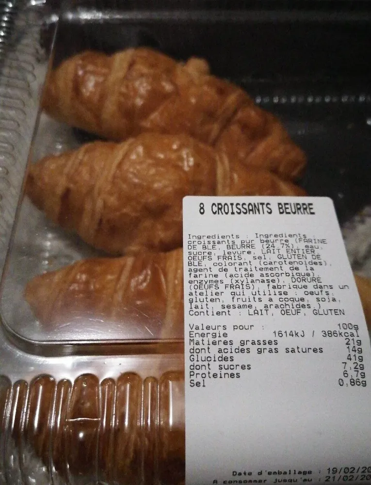Croissants au beurre