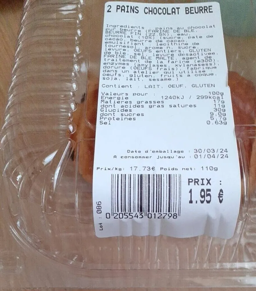 Pains au chocolat