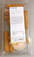 Bâtonnets de mozzarella panes