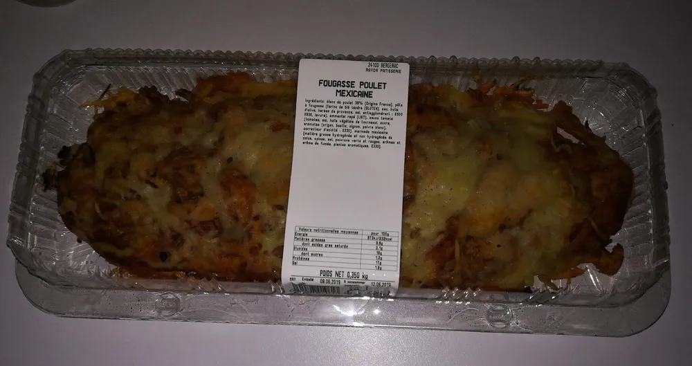 Fougasse Poulet Mexicaine