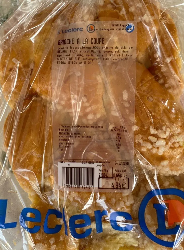 Brioche à la coupe
