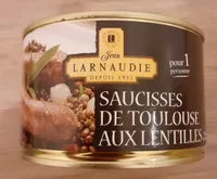 Saucisses de Toulouse aux lentilles