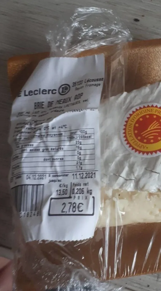 Brie de Meaux aop
