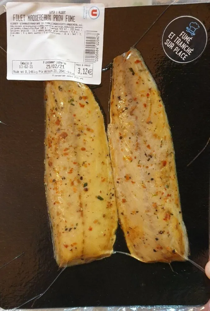 Filet de maquereaux provençale fumé