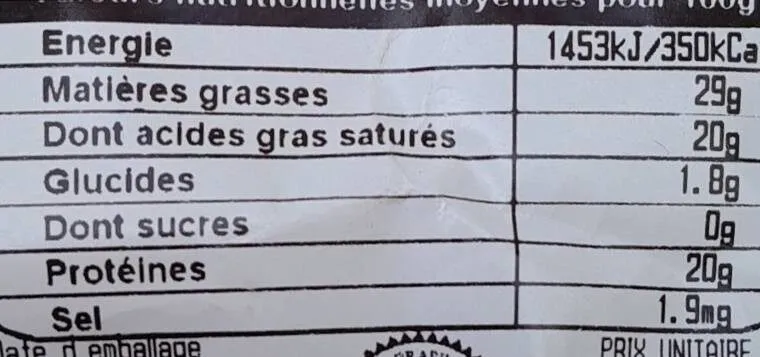 Pyrénées tomme noire