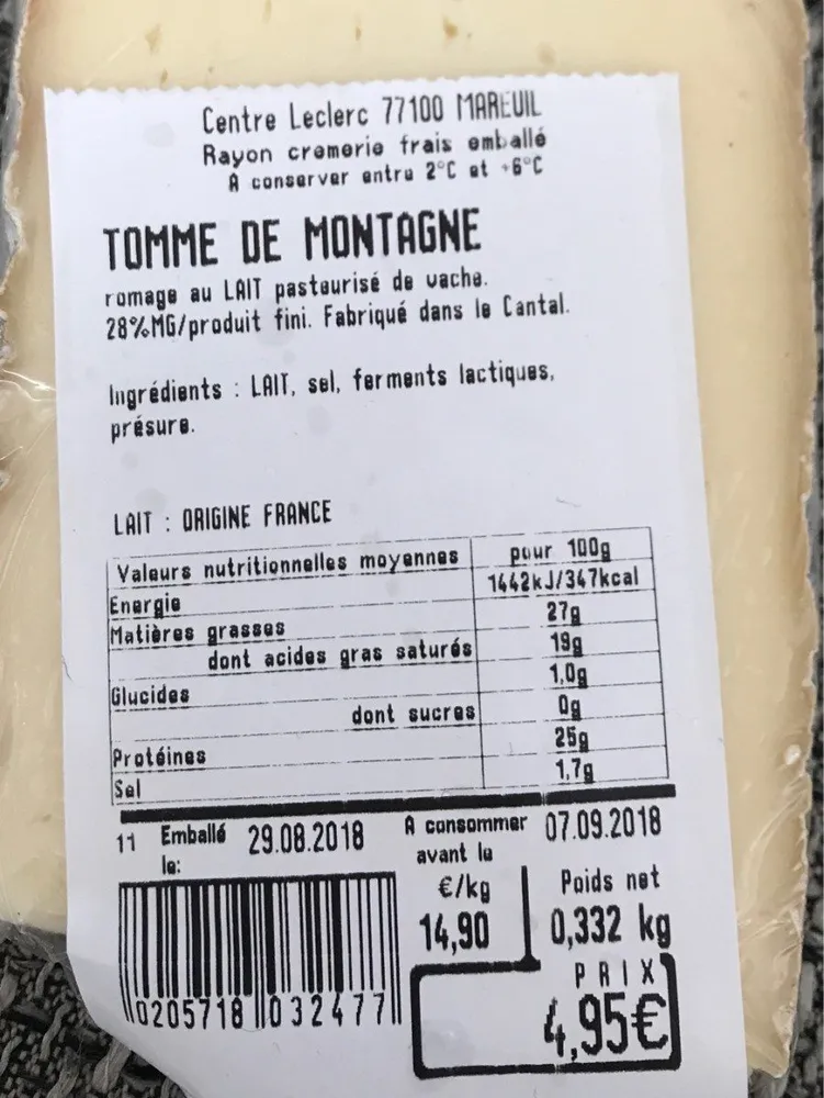 Tomme de montagne