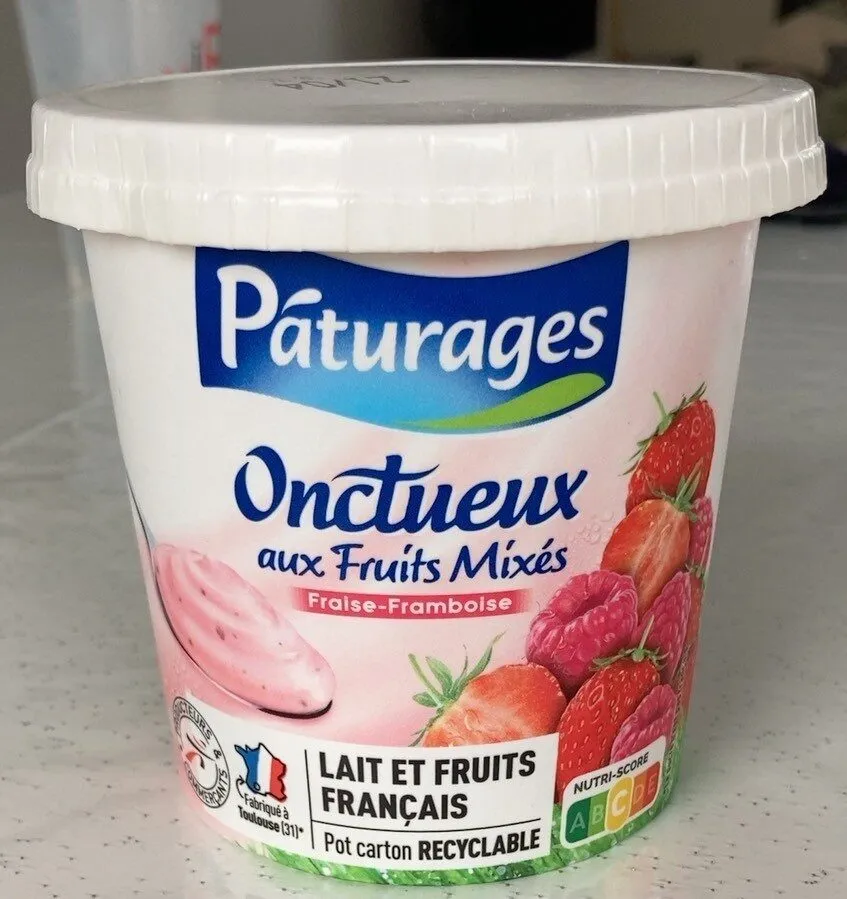 Onctueux aux fruits mixés