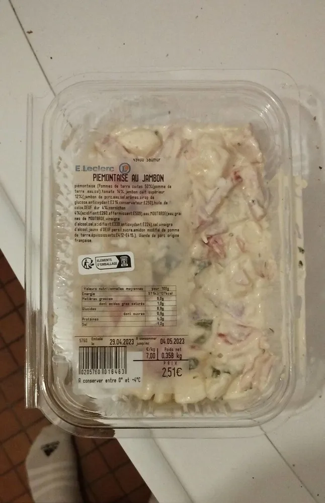 Piémontaise au jambon
