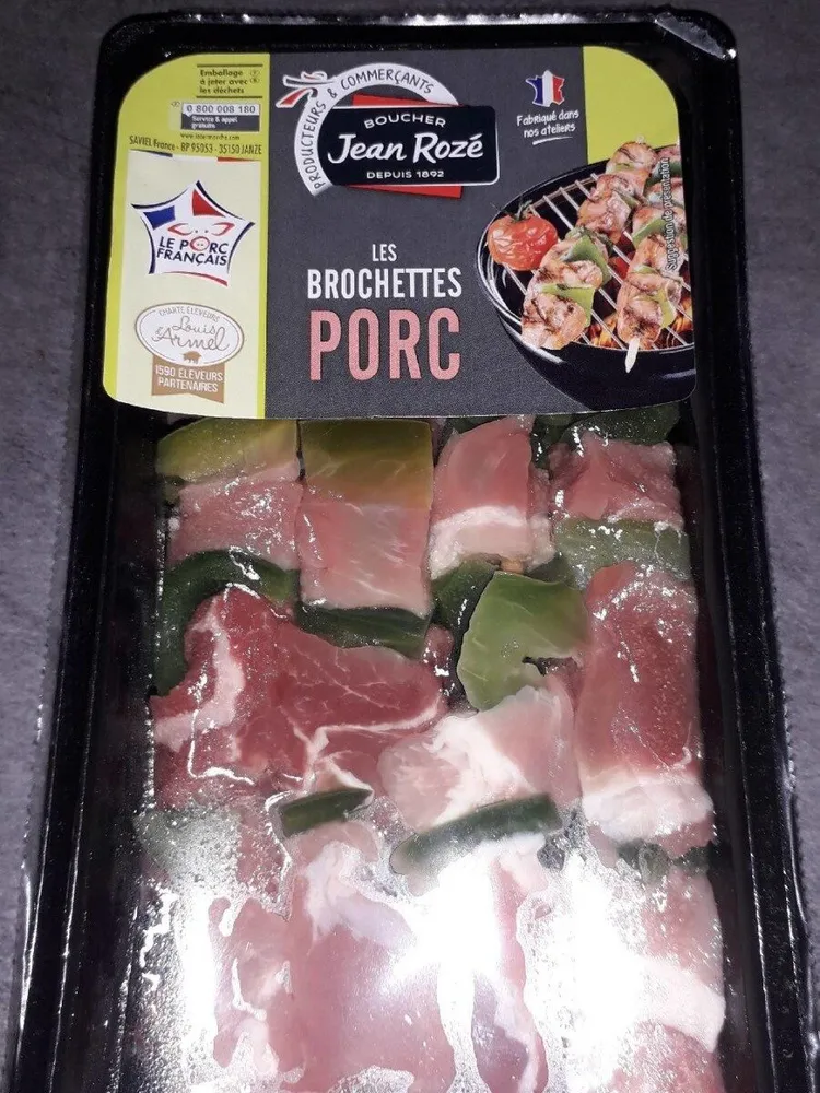 Brochettes de porc