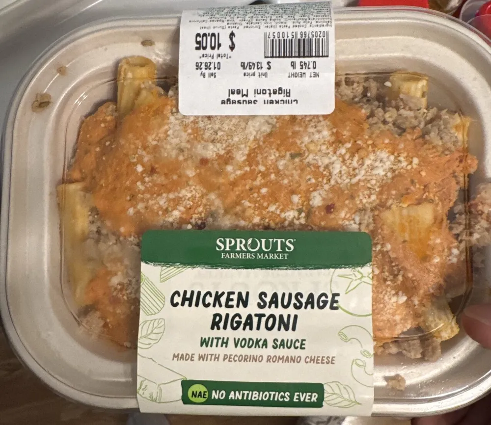 Chicken Sausage Rigatoni with Vodka Sauce