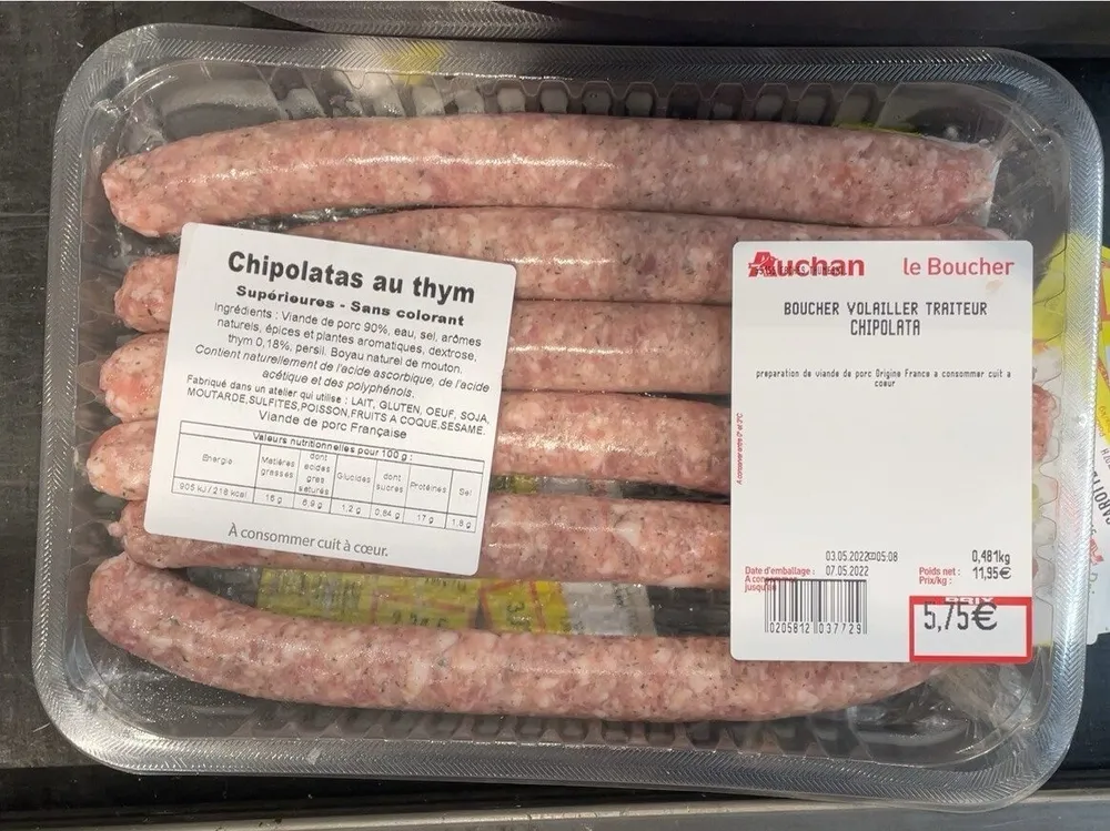 Chipolatas au thym