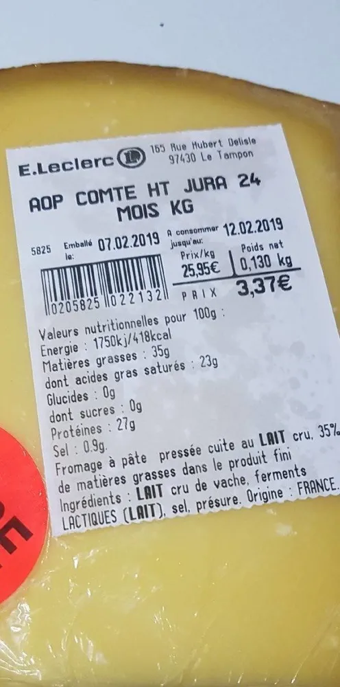 AOP COMTÉ HT JURA 24MOIS