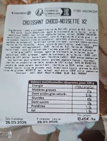Croissant choco noisette