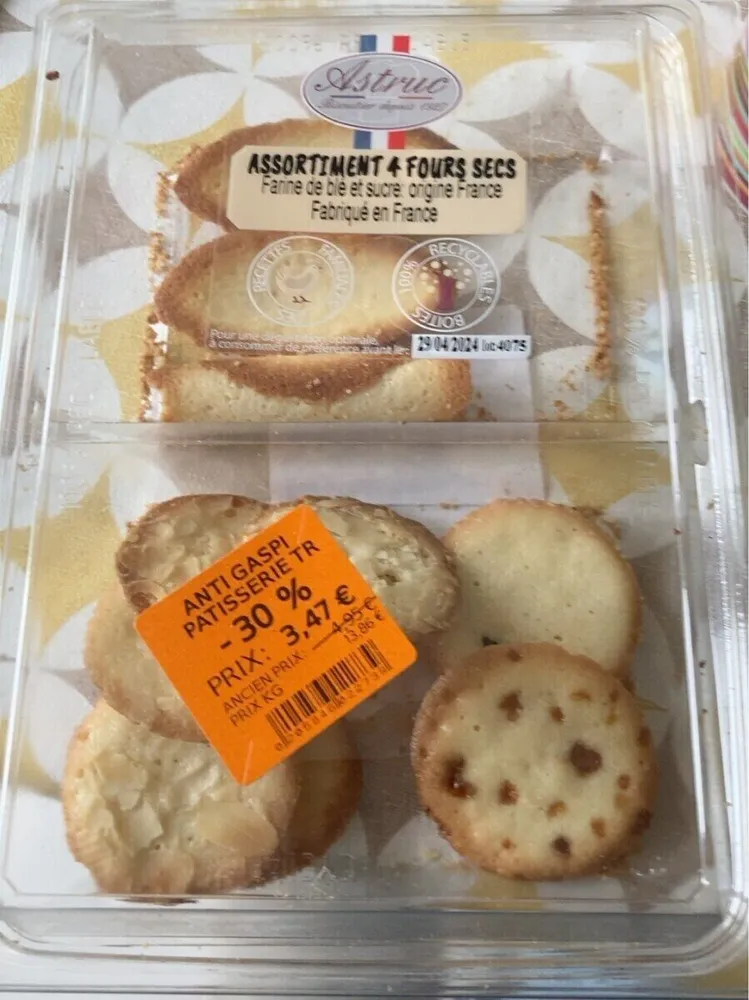 Assortiment 4 fours secs