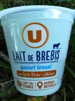 Yaourt brassé sur lit de pêche abricot au lait de brebis