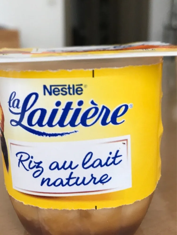 Riz au lait nature la laitiere