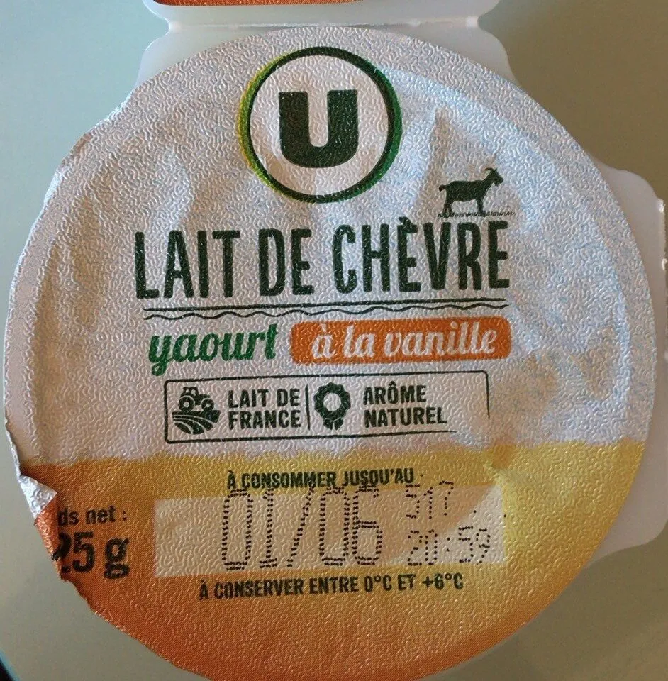 Yaourt lait de chevre vanille