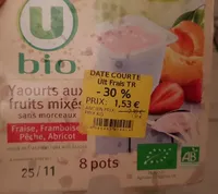 Yaourt aux fruits mixés