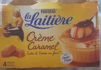 Crème caramel cuite et doré au four