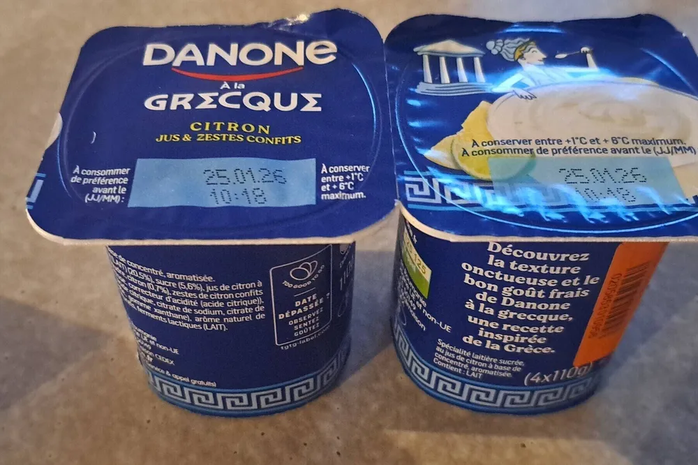 Yaourt a la grecque. Citon