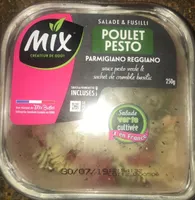Salade poulet pesto