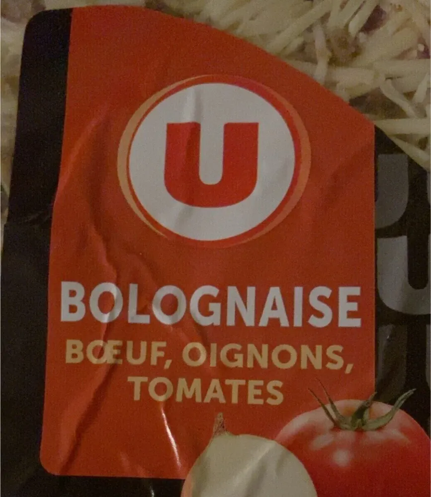 Pizza Bolognaise boeuf oignons tomates