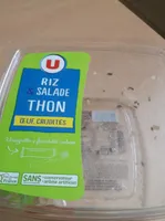 Riz et salade Thon oeuf, crudités