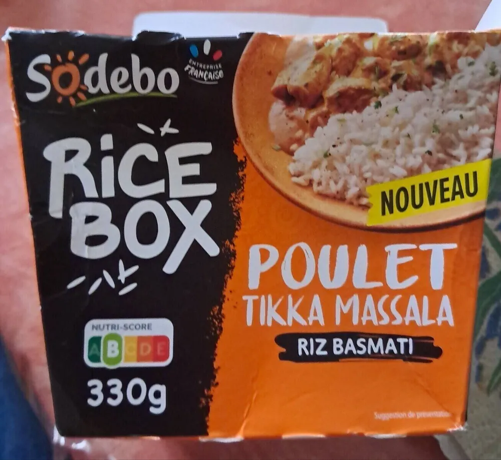 Poulet tikka massage Rice box