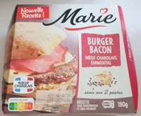 Burger Bacon Boeuf Charolais Emmental