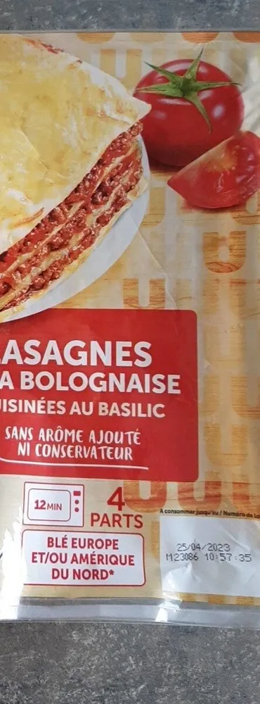 Lasagnes à la bolognaise