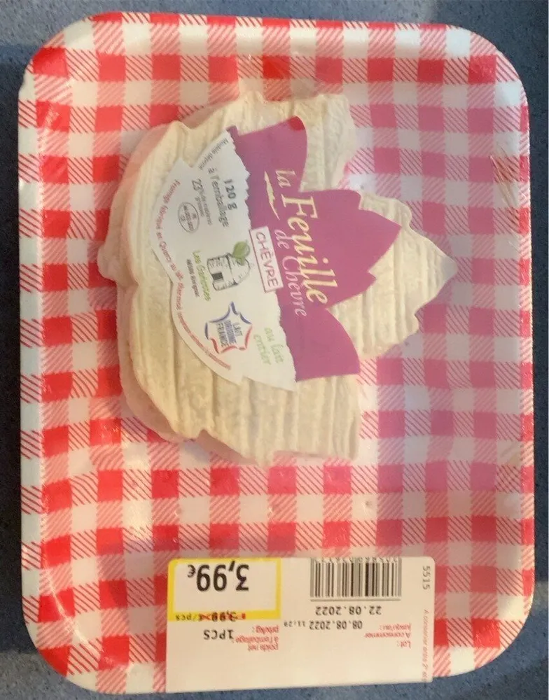 Fromage feuille de chevre