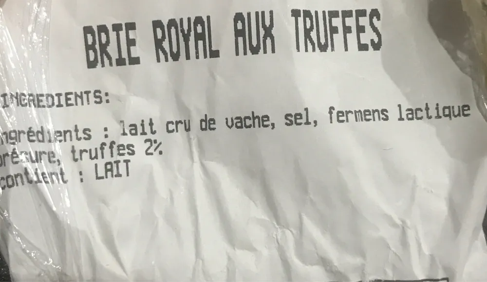 Brie aux Truffes