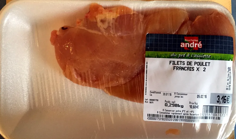 filets de poulets français