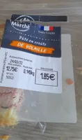 Tranche de pâte en croute