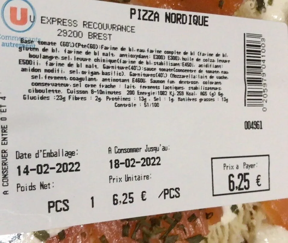 Pizza nordique