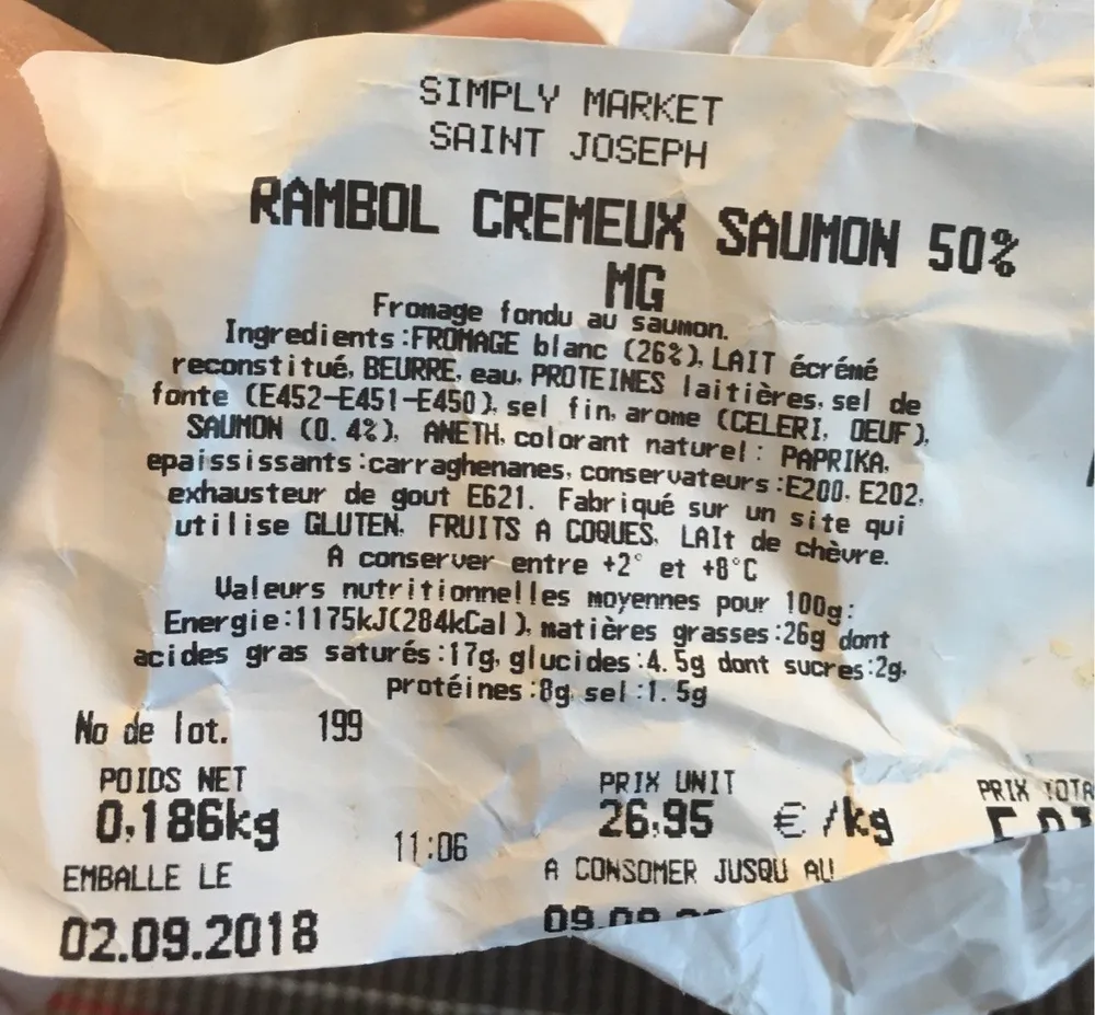 Rambol crémeux saumon