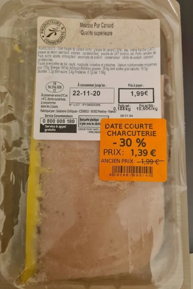 Mousse pur canard