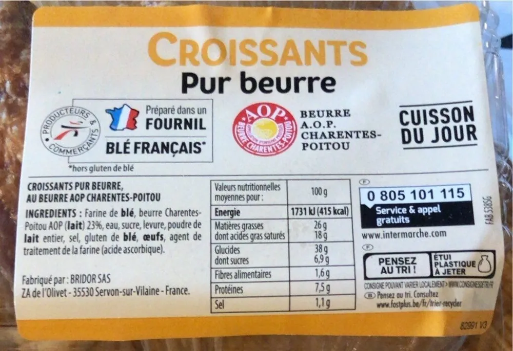 Croissant pur beurre