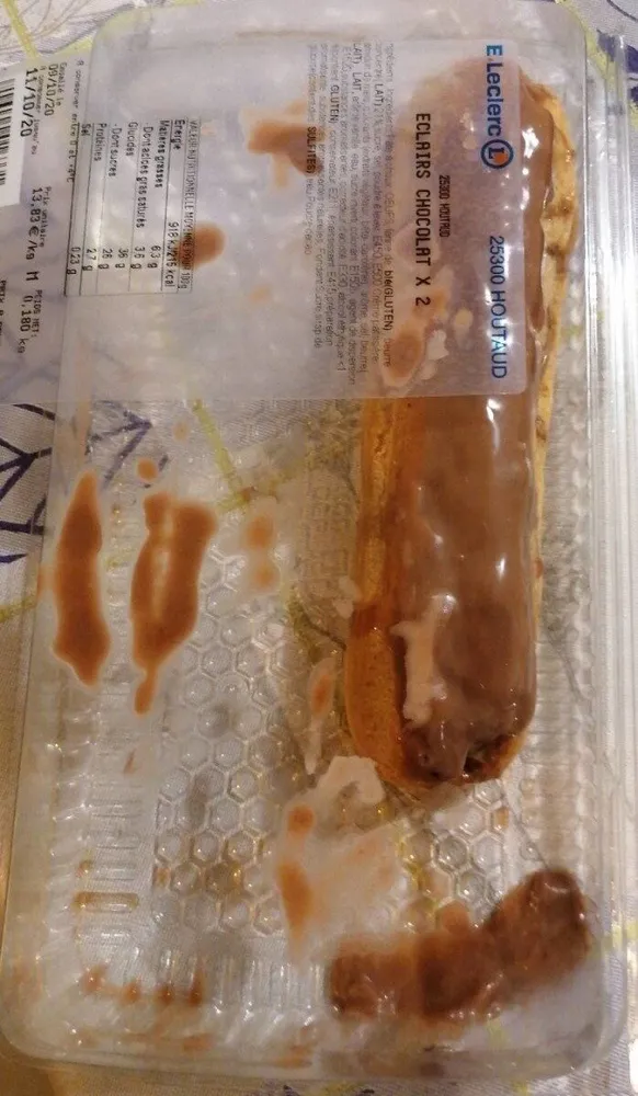 Éclairs  au chocolat