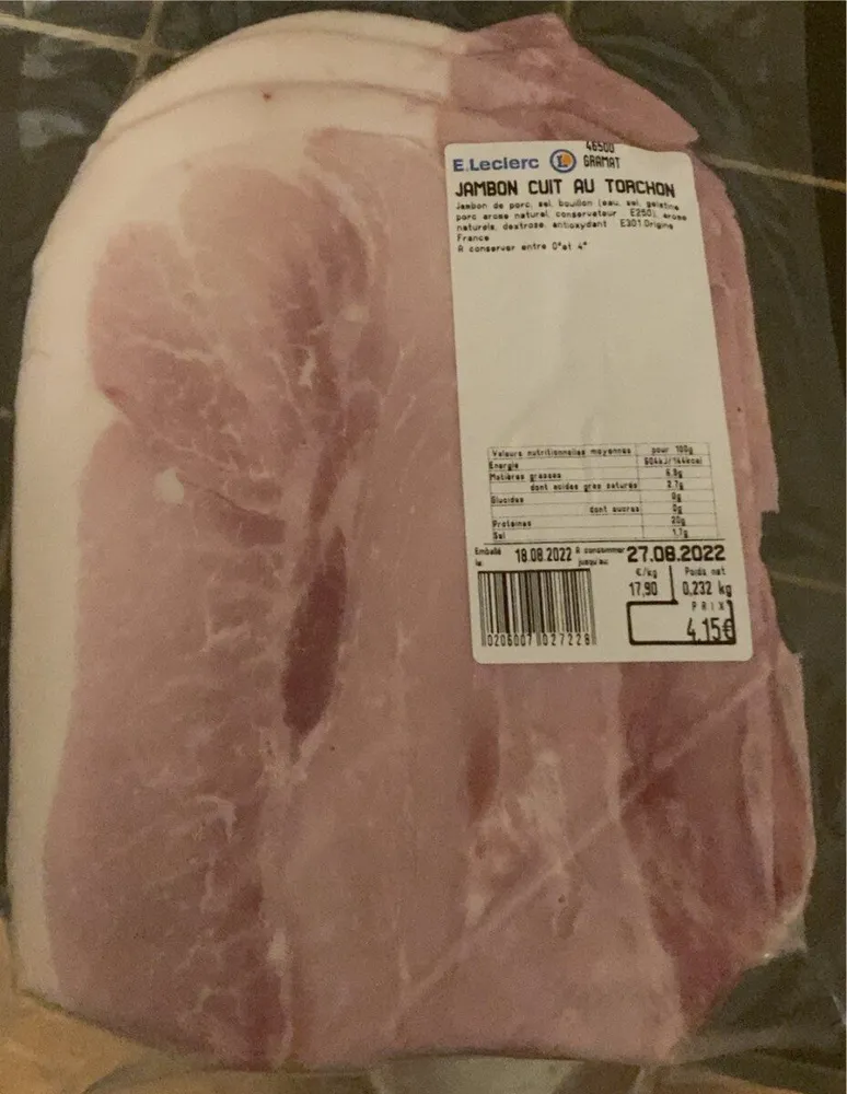 Jambon cuit au torchon
