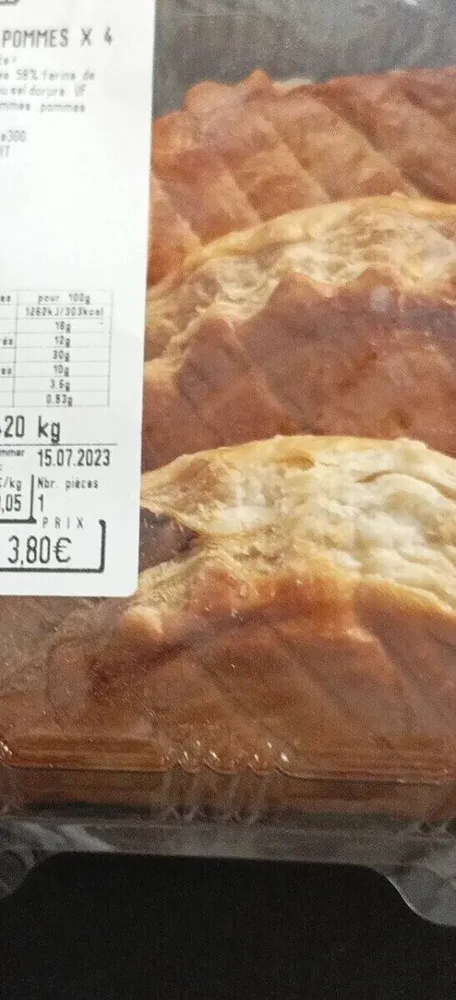 Chausson aux pommes leclerc