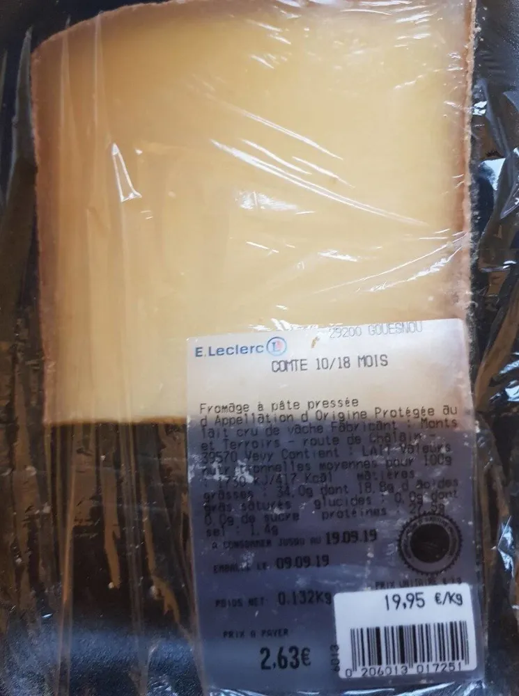 Comte 10/18 mois Leclerc