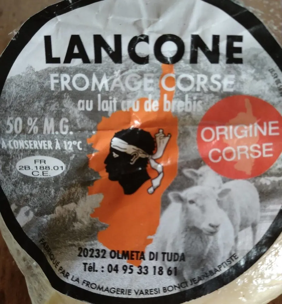 LANCONE Fromage Corse au lait de Brebis