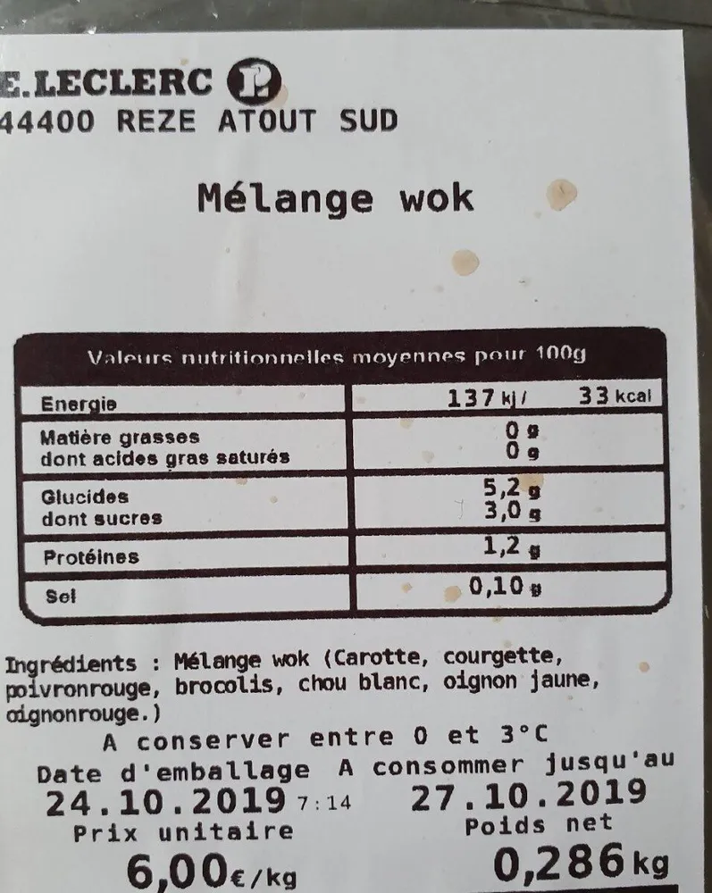 Mélange wok