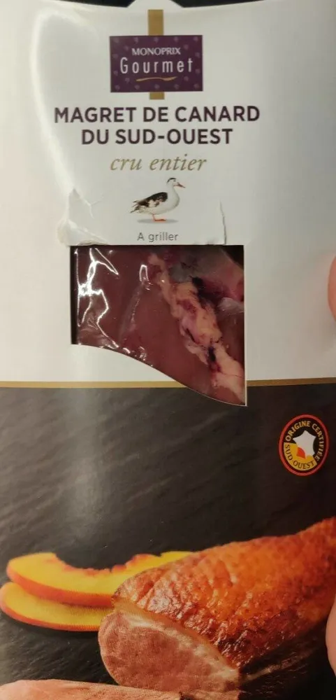 Magret de canard sud-ouest cru entier