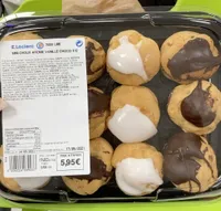 Mini choux arome vanille choco