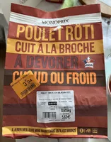 Poulet rôti cuit à la broche