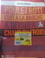 Poulet rôti cuit à la broche