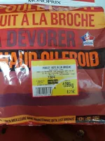 Poulet rôti cuit à la broche
